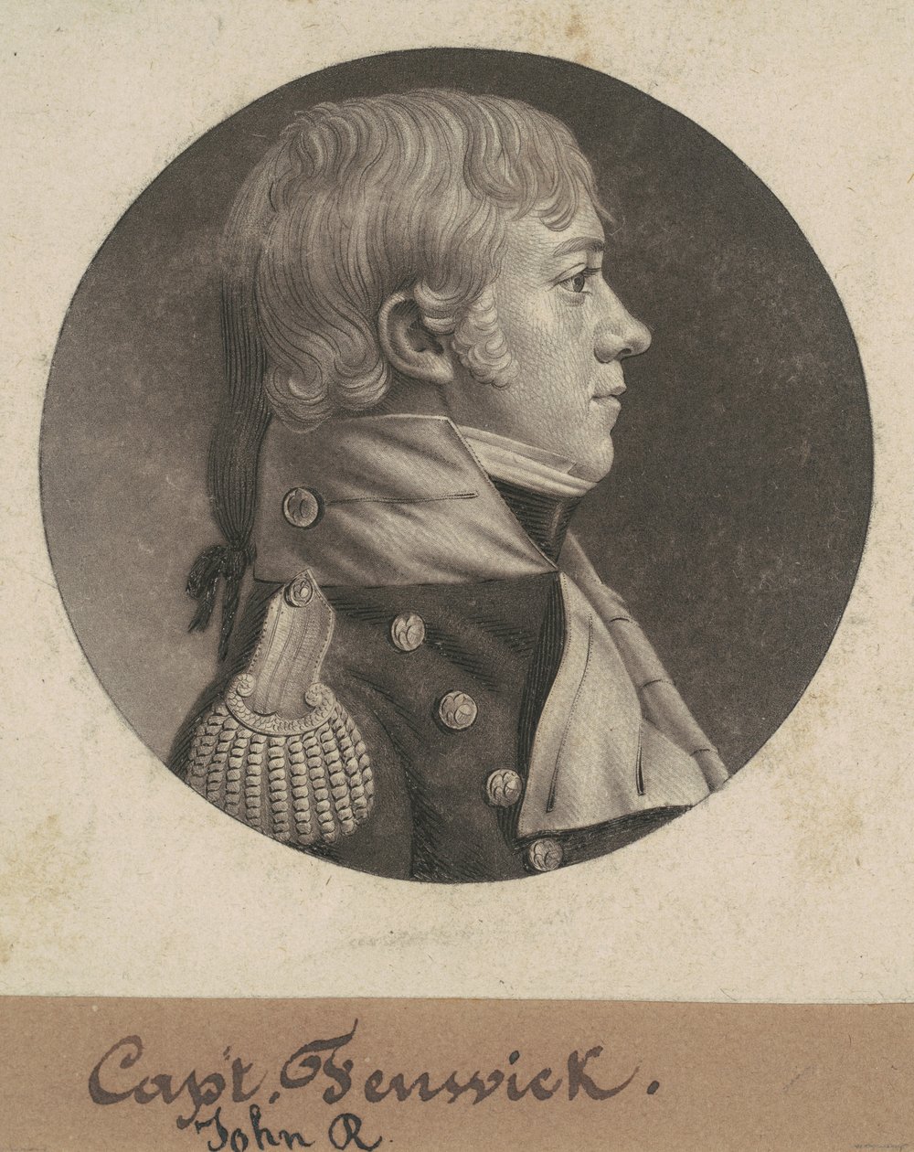John Roger Fenwick door Charles B. J. Févret de Saint Mémin