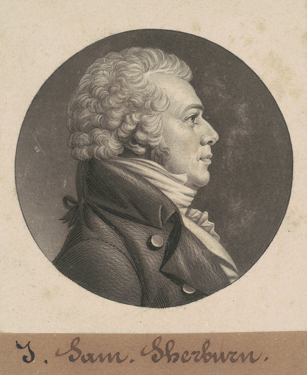 John Samuel Sherburne door Charles B. J. Févret de Saint Mémin