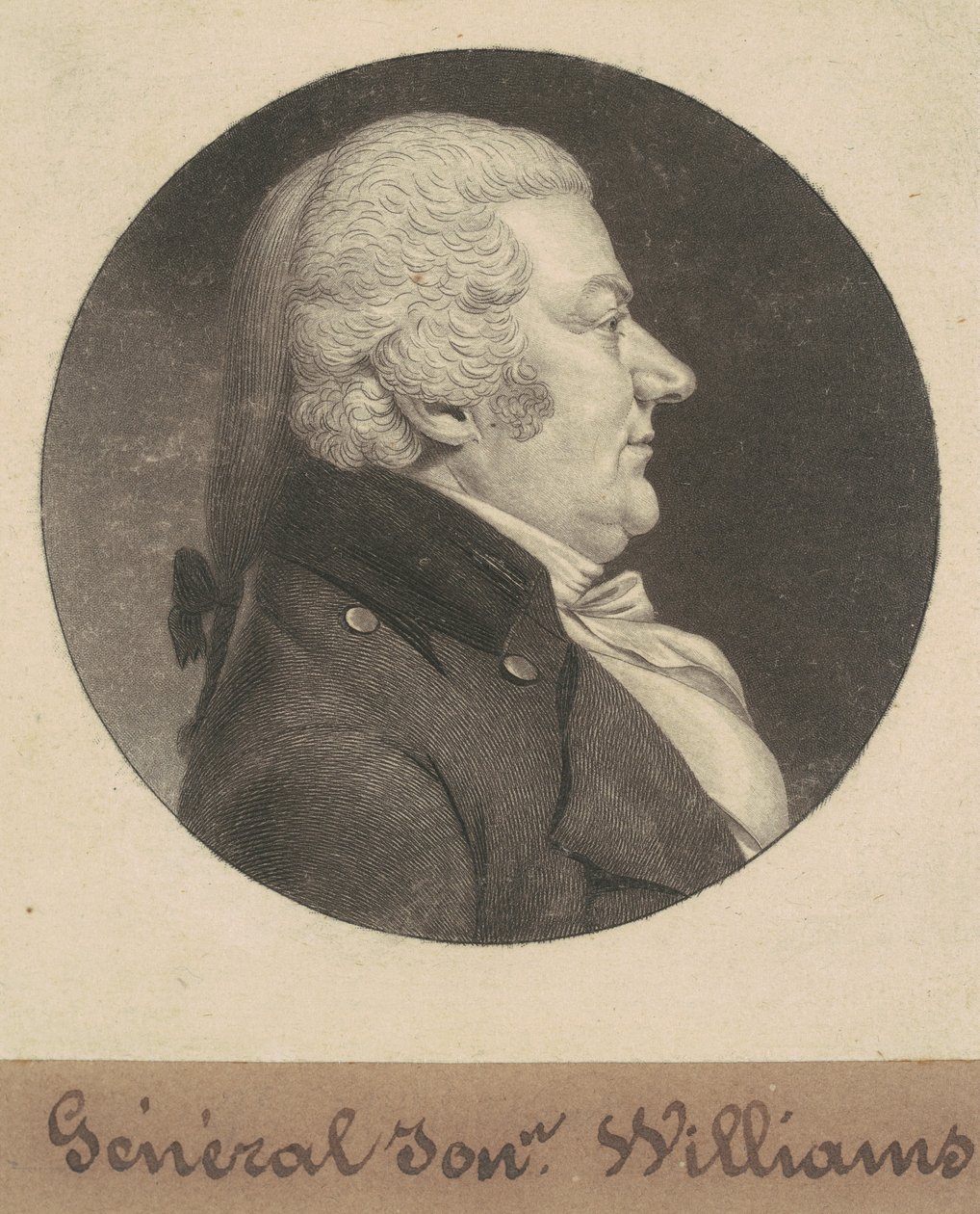 Jonathan Williams door Charles B. J. Févret de Saint Mémin