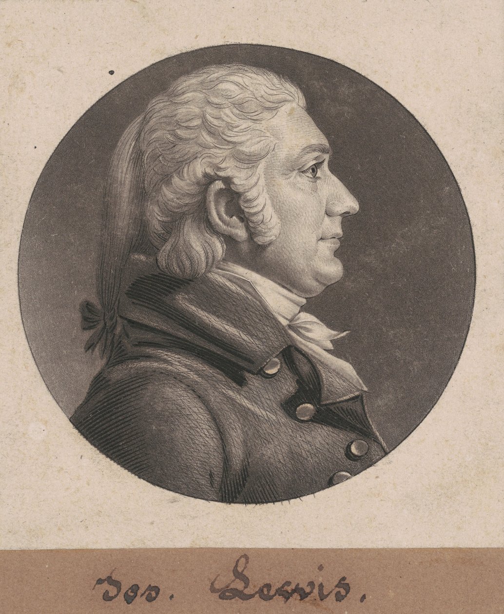 Joseph C. Lewis II door Charles B. J. Févret de Saint Mémin