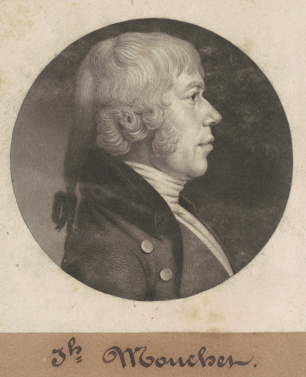 Joseph Mouchet door Charles B. J. Févret de Saint Mémin