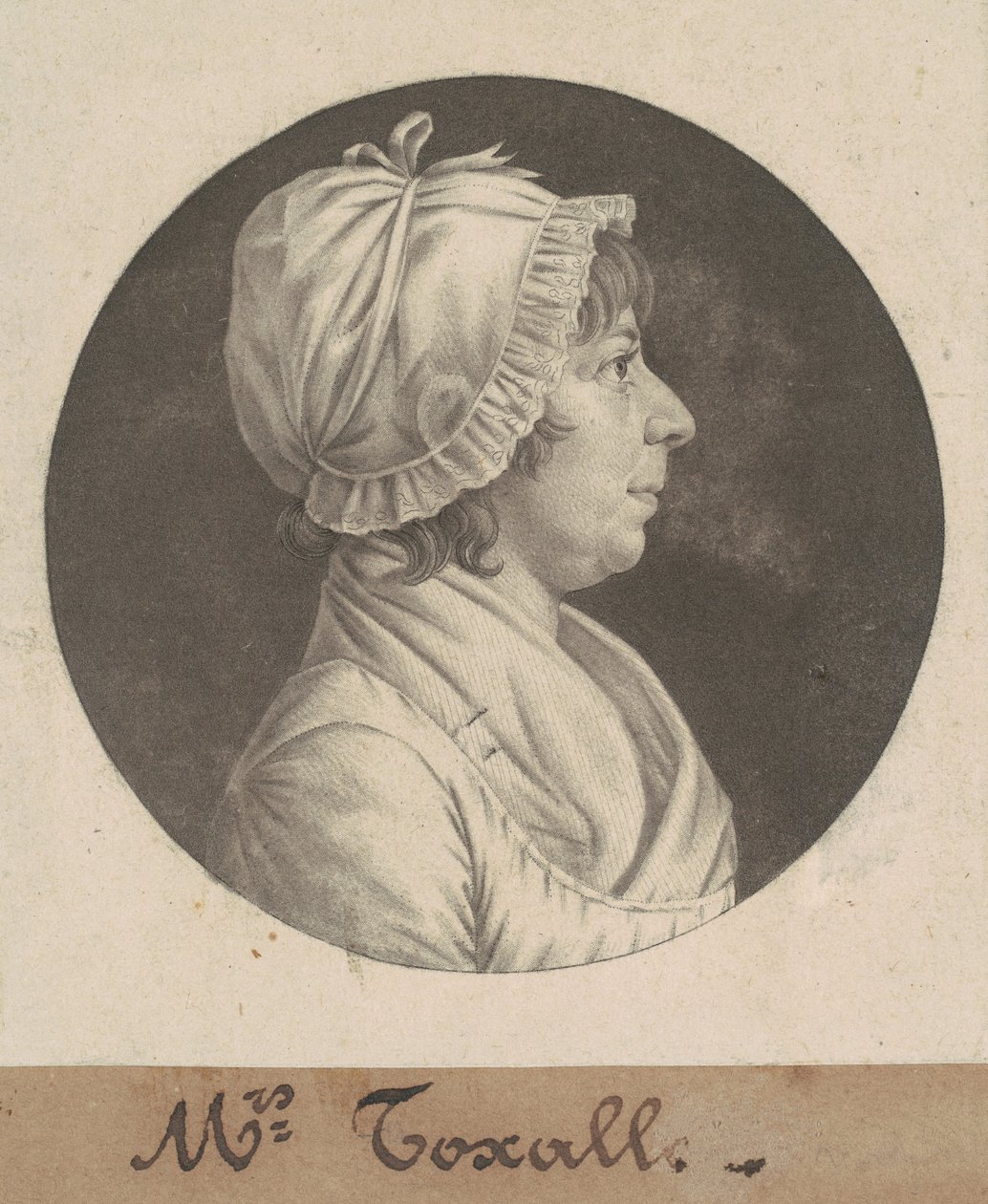 Margaret Smith Foxall door Charles B. J. Févret de Saint Mémin