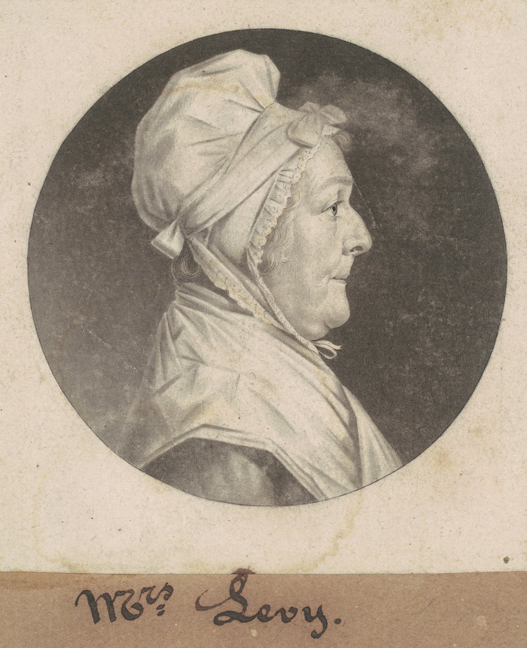 Martha Lampley Levy door Charles B. J. Févret de Saint Mémin