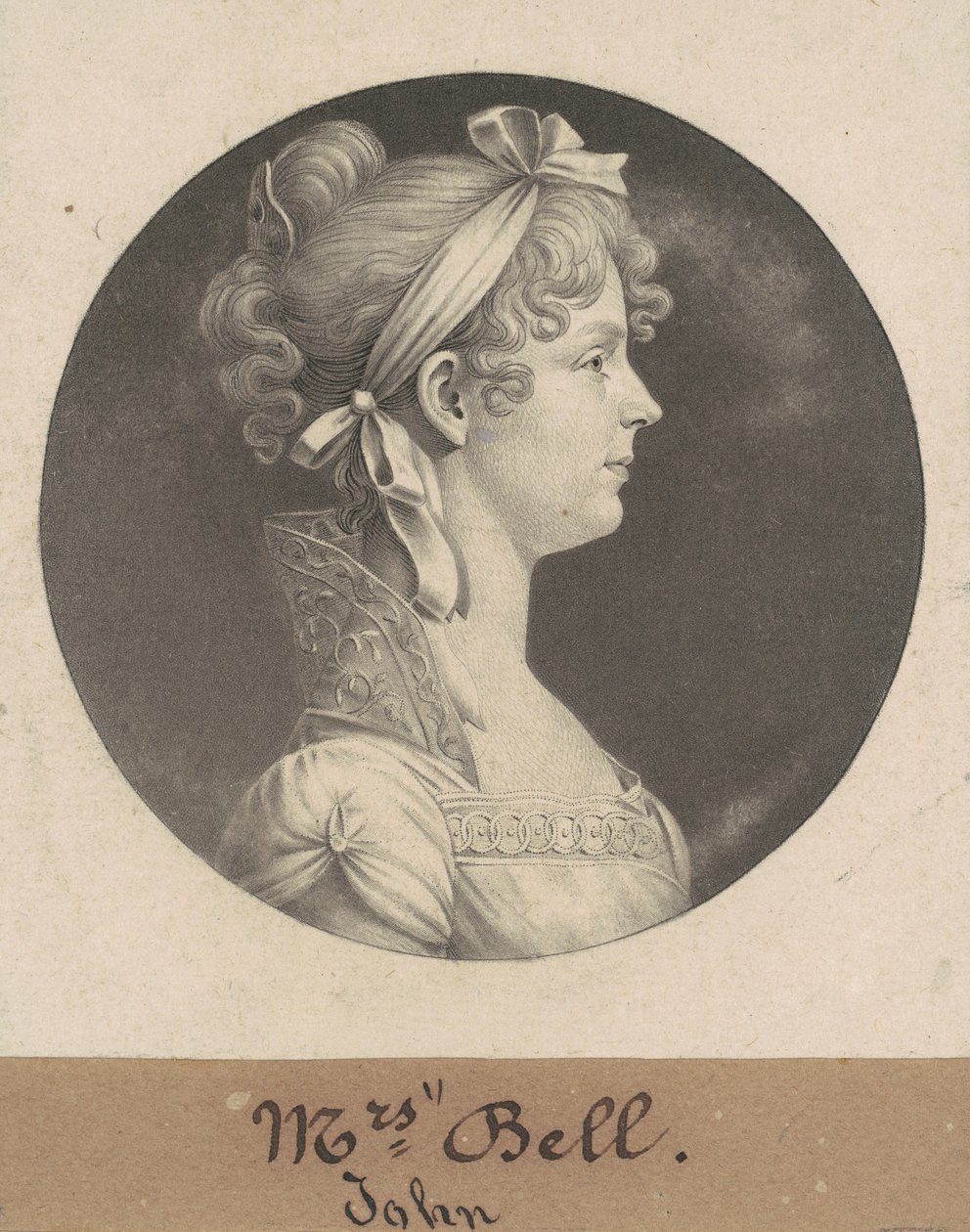 Mary Ann Walker Bell door Charles B. J. Févret de Saint Mémin