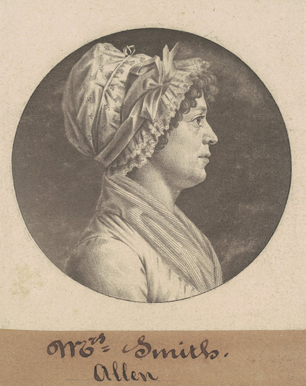 Mevrouw Smith door Charles B. J. Févret de Saint Mémin