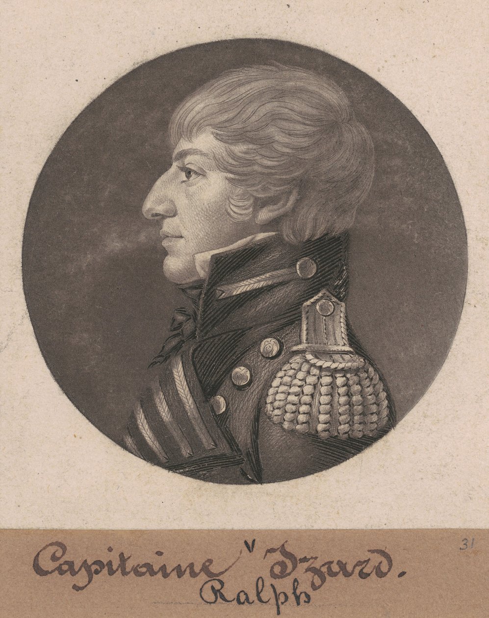 Ralph Izard II door Charles B. J. Févret de Saint Mémin