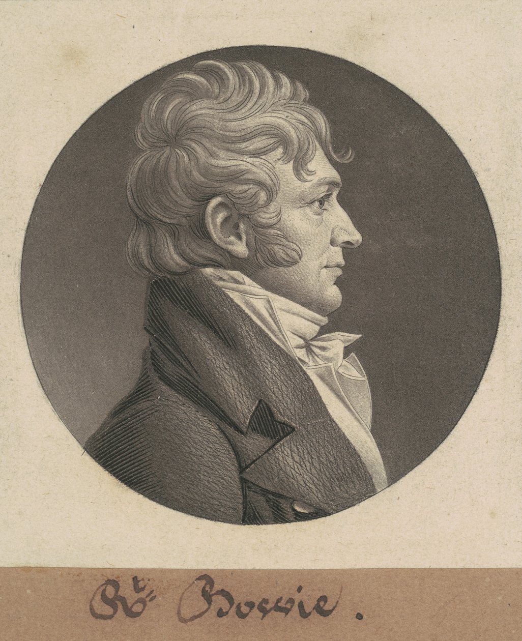 Robert Bowie door Charles B. J. Févret de Saint Mémin