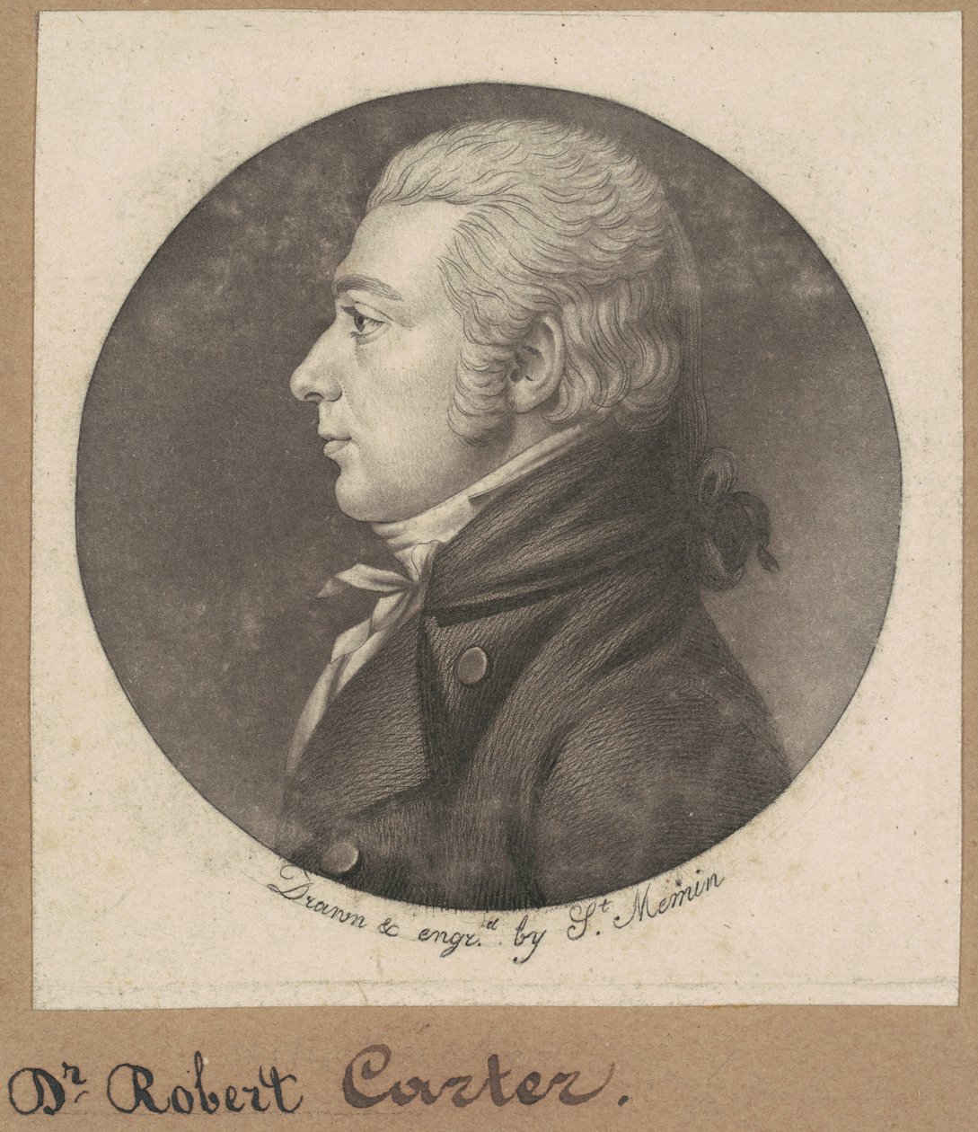 Robert Carter door Charles B. J. Févret de Saint Mémin