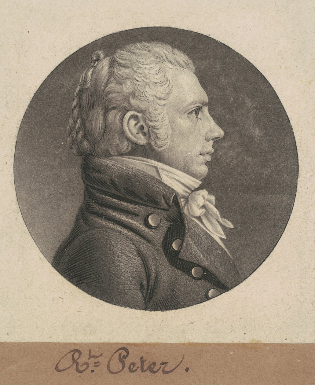 Robert Peter, Jr. door Charles B. J. Févret de Saint Mémin