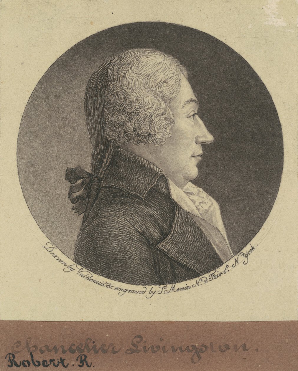 Robert R. Livingston door Charles B. J. Févret de Saint Mémin