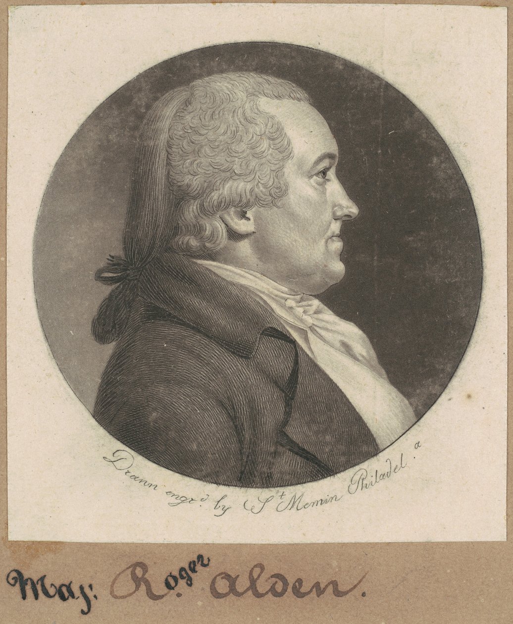 Roger Alden door Charles B. J. Févret de Saint Mémin