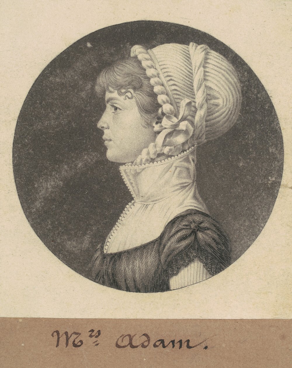 Sarah Eve Adams door Charles B. J. Févret de Saint Mémin