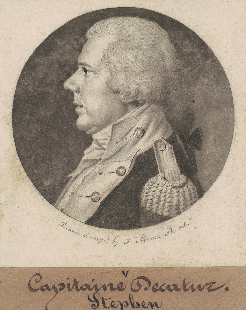 Stephen Decatur, Sr. door Charles B. J. Févret de Saint Mémin