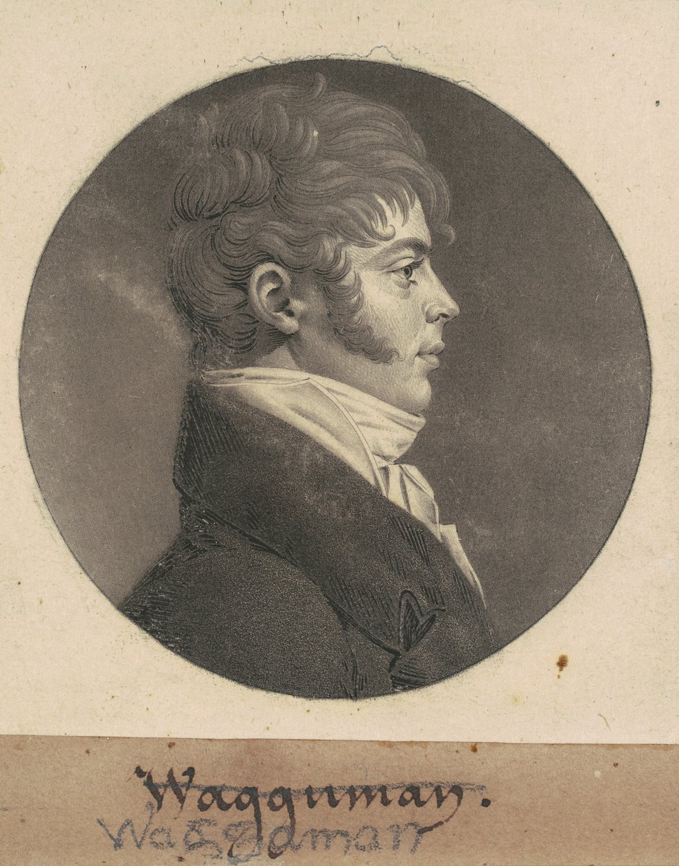 Thomas Ennalls Waggaman door Charles B. J. Févret de Saint Mémin