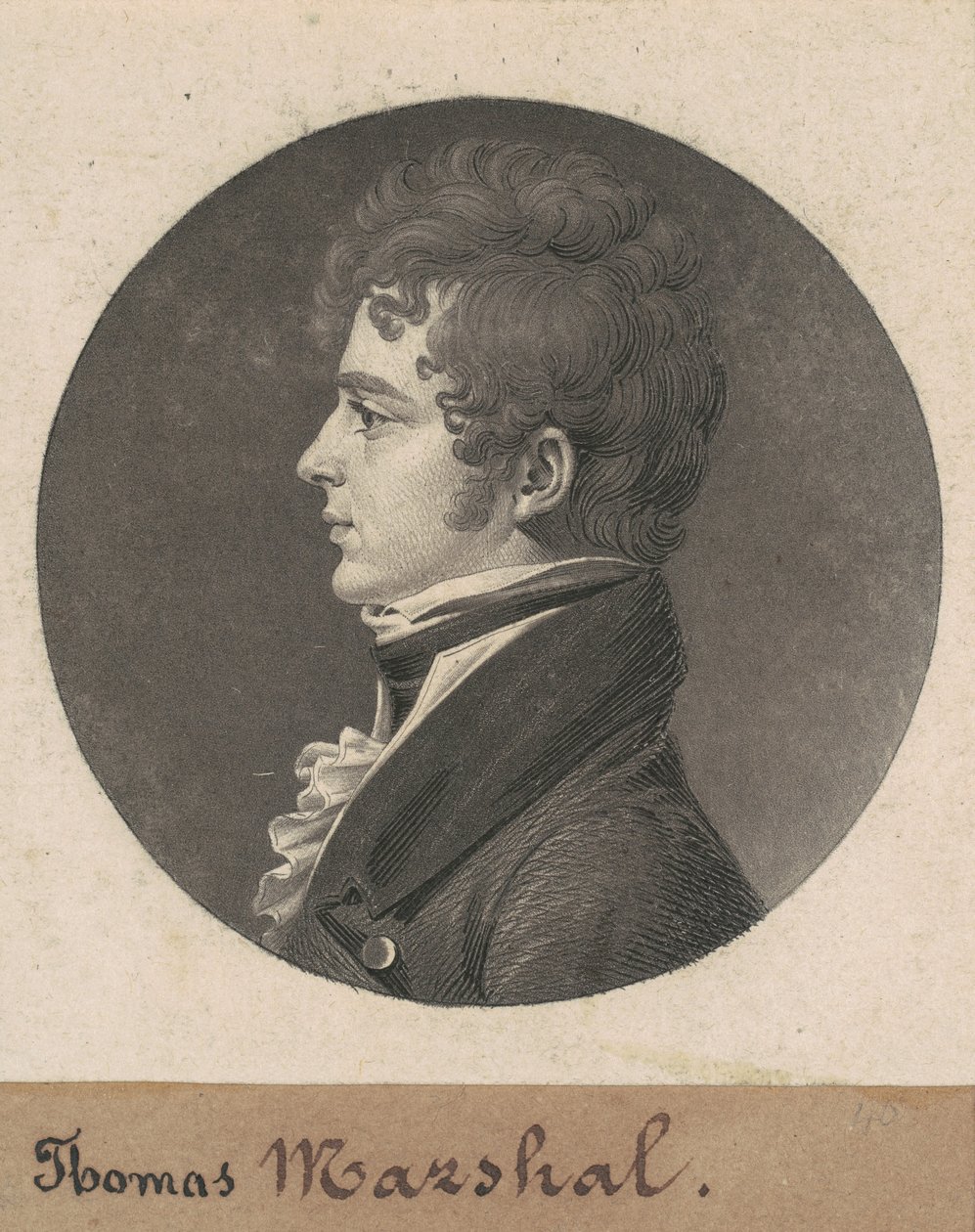 Thomas Marshall door Charles B. J. Févret de Saint Mémin