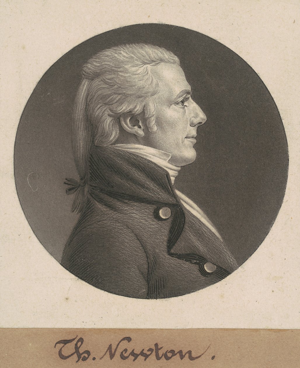 Thomas Newton, Jr. door Charles B. J. Févret de Saint Mémin