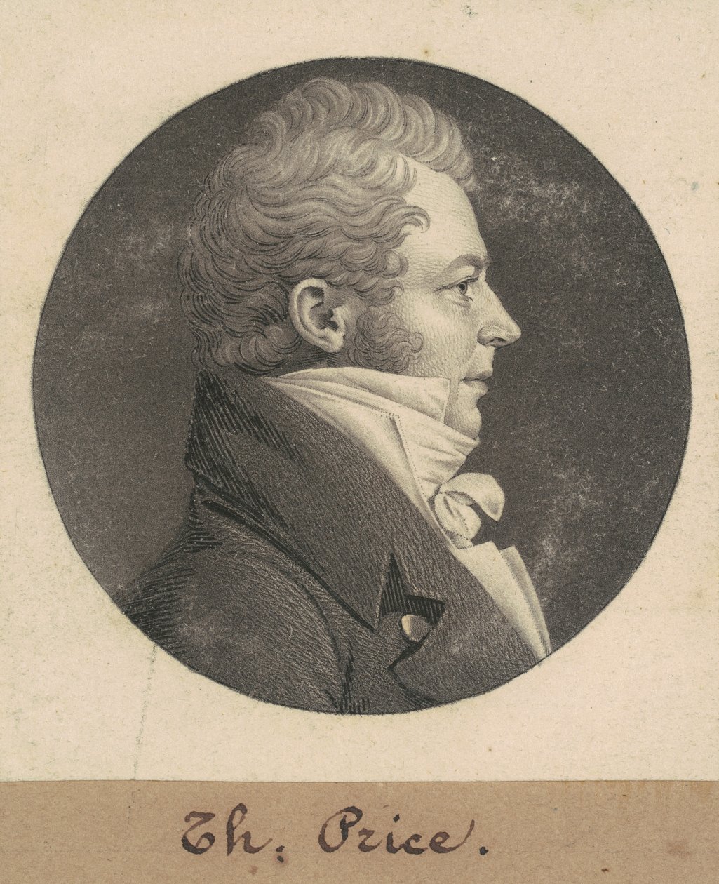 Thomas Price door Charles B. J. Févret de Saint Mémin