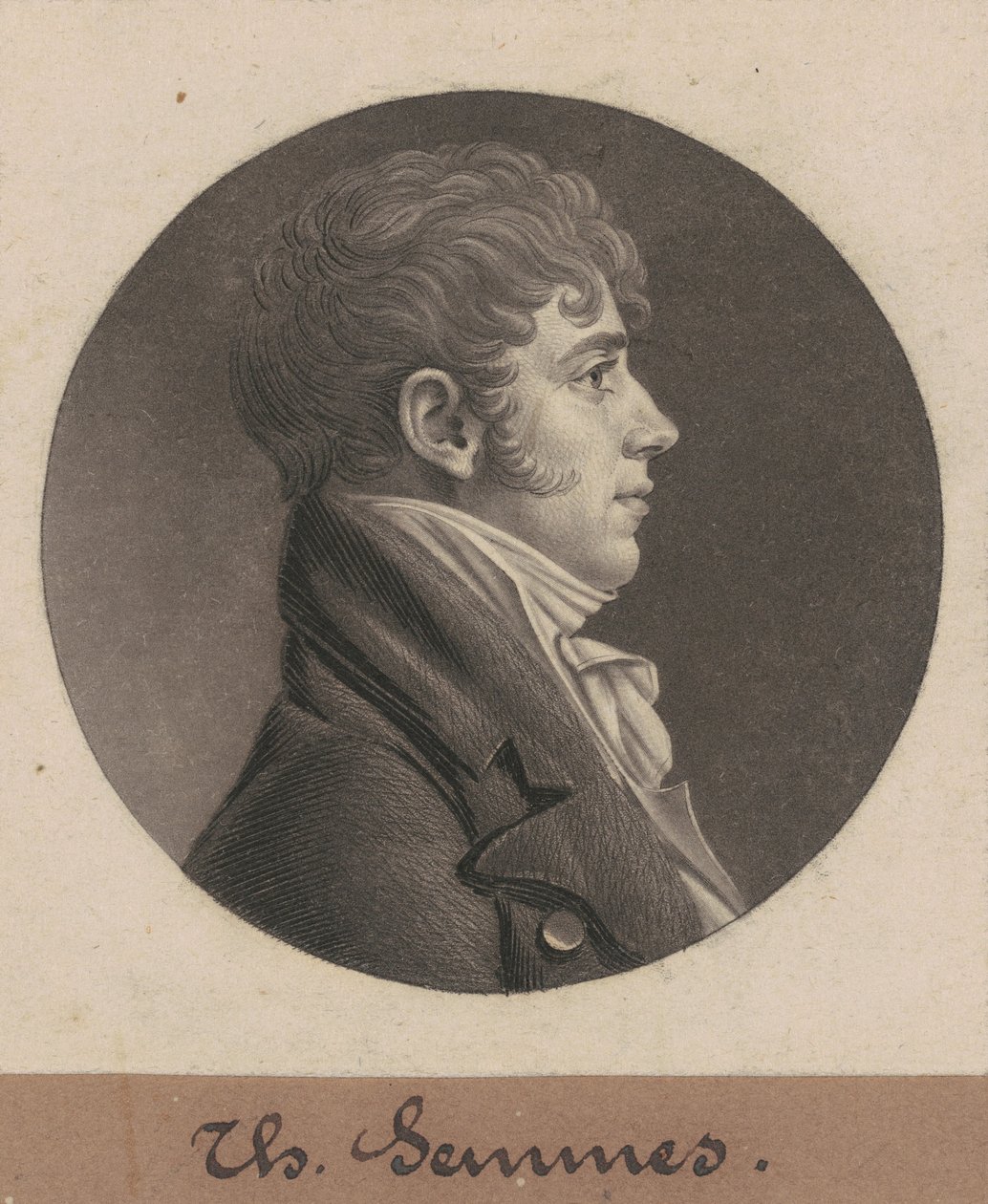 Thomas Semmes door Charles B. J. Févret de Saint Mémin