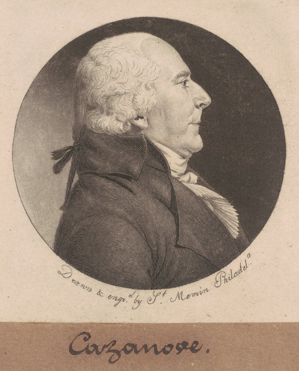 Théophile Cazanove door Charles B. J. Févret de Saint Mémin