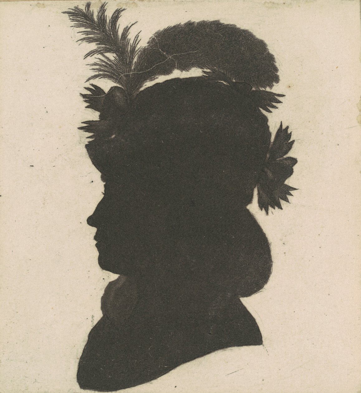 Ongeïdentificeerde Vrouwelijke Silhouet door Charles B. J. Févret de Saint Mémin