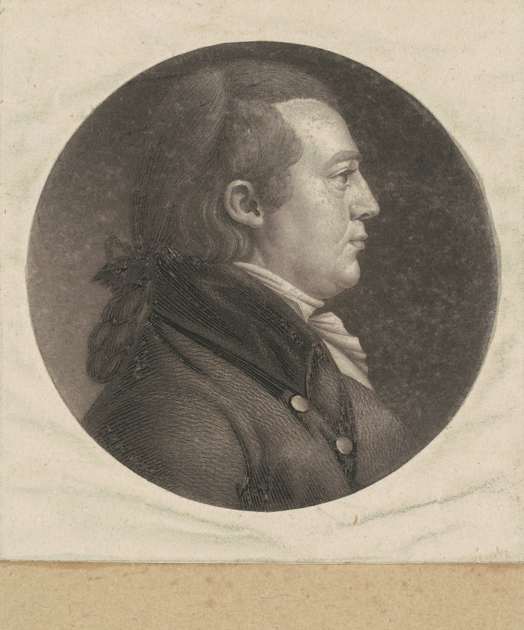 Onbekende man door Charles B. J. Févret de Saint Mémin