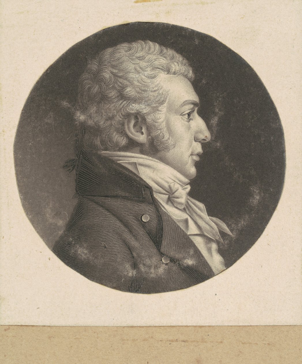 Onbekende Man door Charles B. J. Févret de Saint Mémin