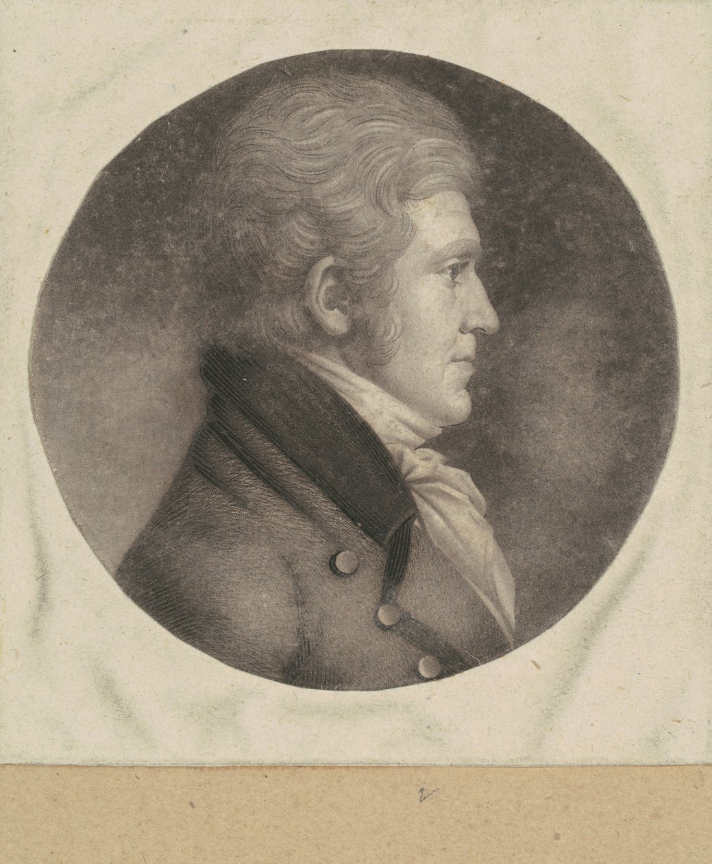 Onbekende Man door Charles B. J. Févret de Saint Mémin