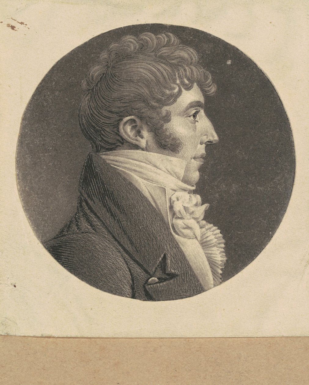 Onbekende Man door Charles B. J. Févret de Saint Mémin
