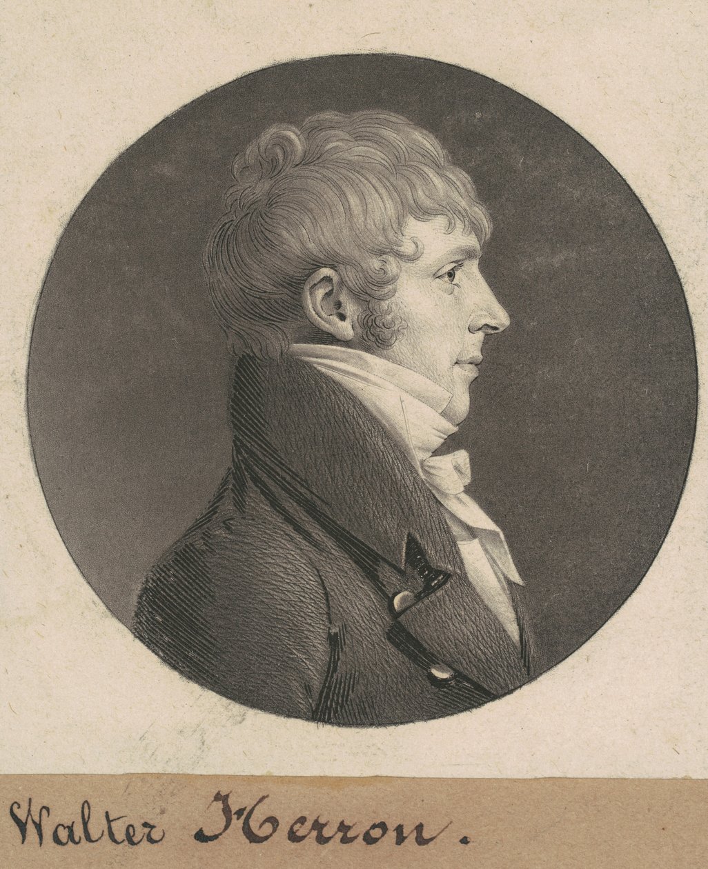 Walter Herron door Charles B. J. Févret de Saint Mémin