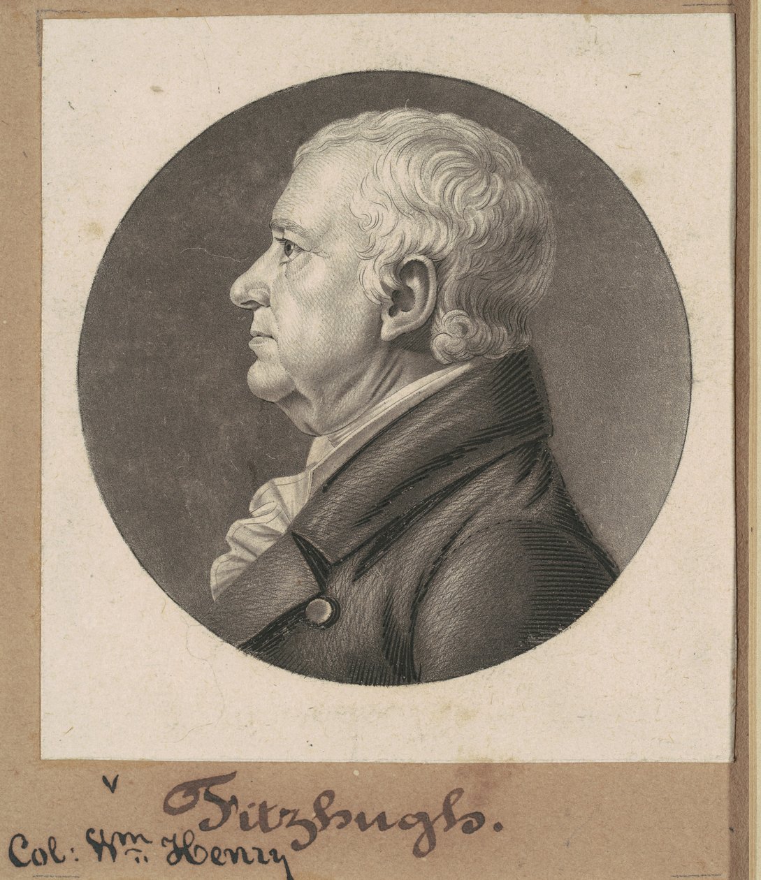 William Fitzhugh door Charles B. J. Févret de Saint Mémin