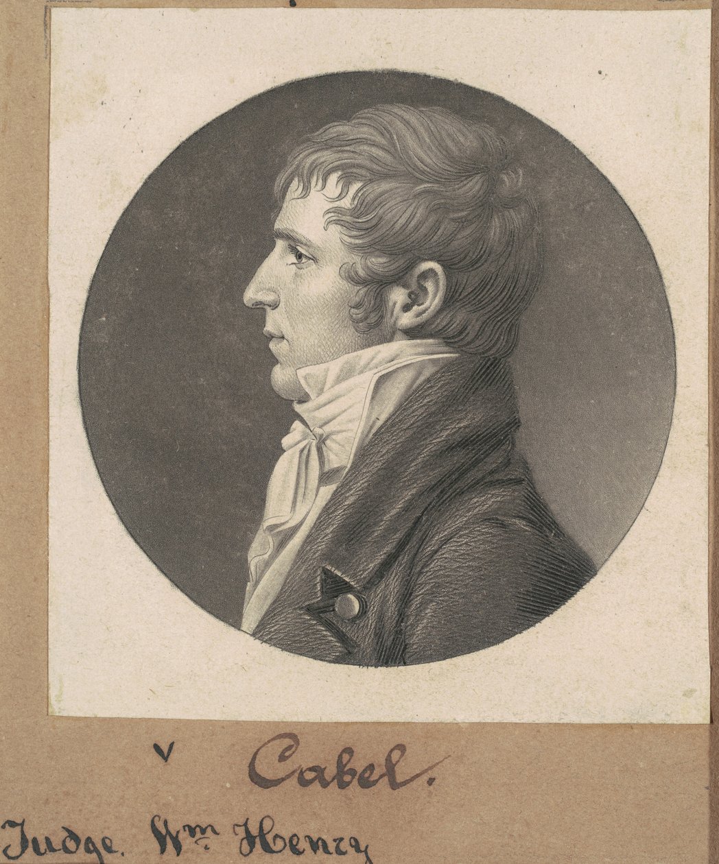 William H. Cabell door Charles B. J. Févret de Saint Mémin