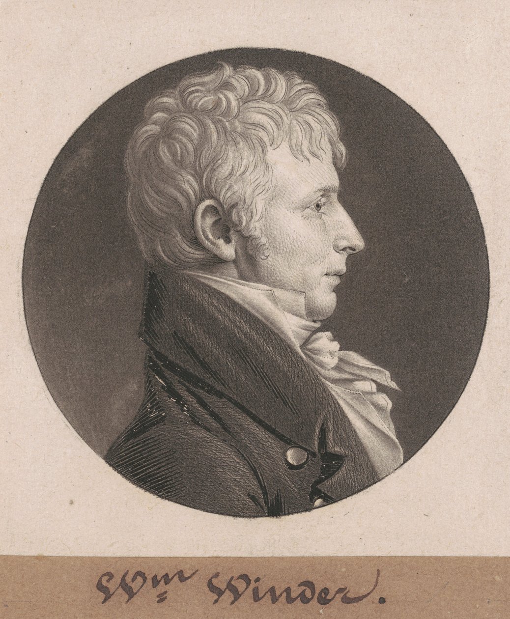 William Henry Winder door Charles B. J. Févret de Saint Mémin