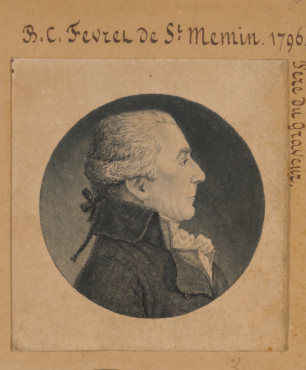 Bénigne-Charles Févret de Saint-Mémin door Charles Balthazar Julien Févret de Saint-Mémin