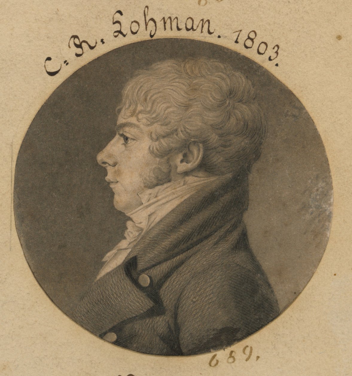 C. R. Lohman door Charles Balthazar Julien Févret de Saint-Mémin