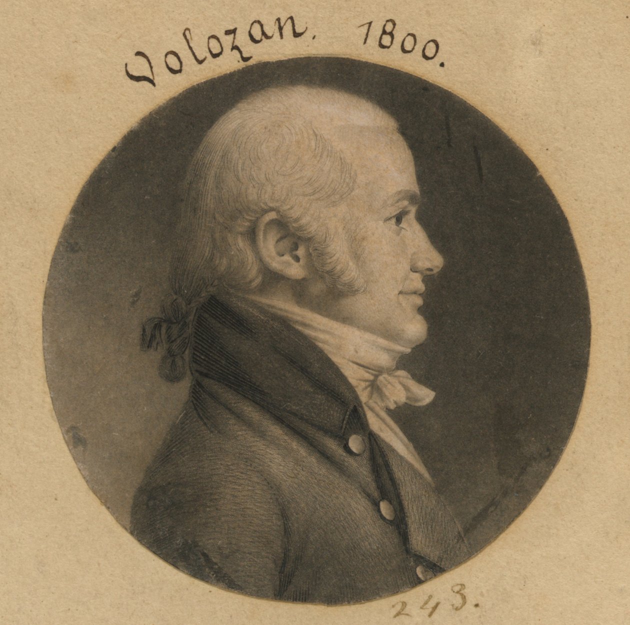 Denis A. Volozan door Charles Balthazar Julien Févret de Saint-Mémin