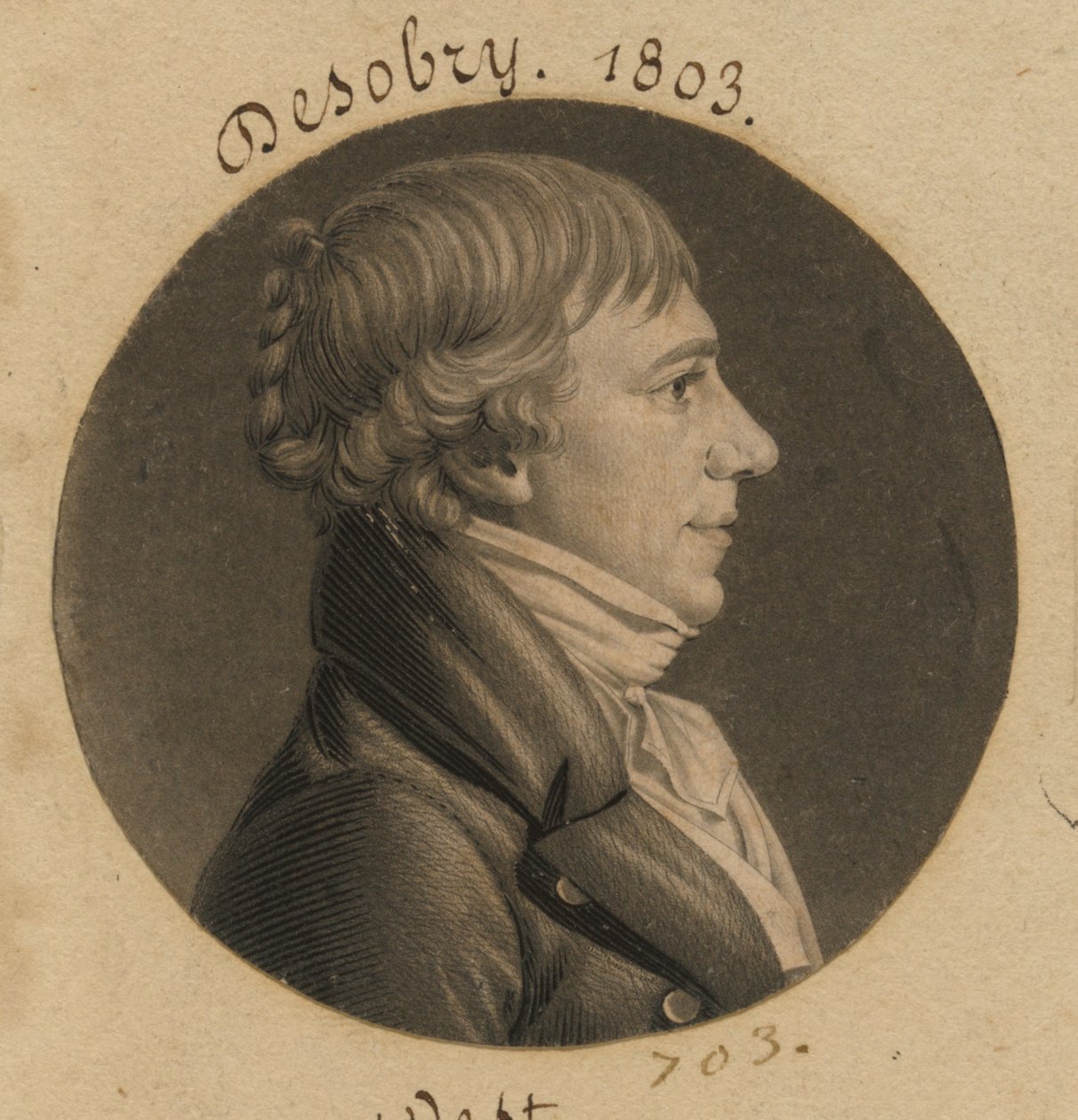 Desobry door Charles Balthazar Julien Févret de Saint-Mémin