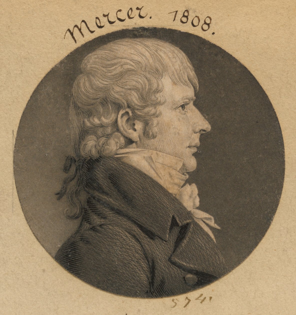 Hugh Tenant Weedon Mercer door Charles Balthazar Julien Févret de Saint-Mémin