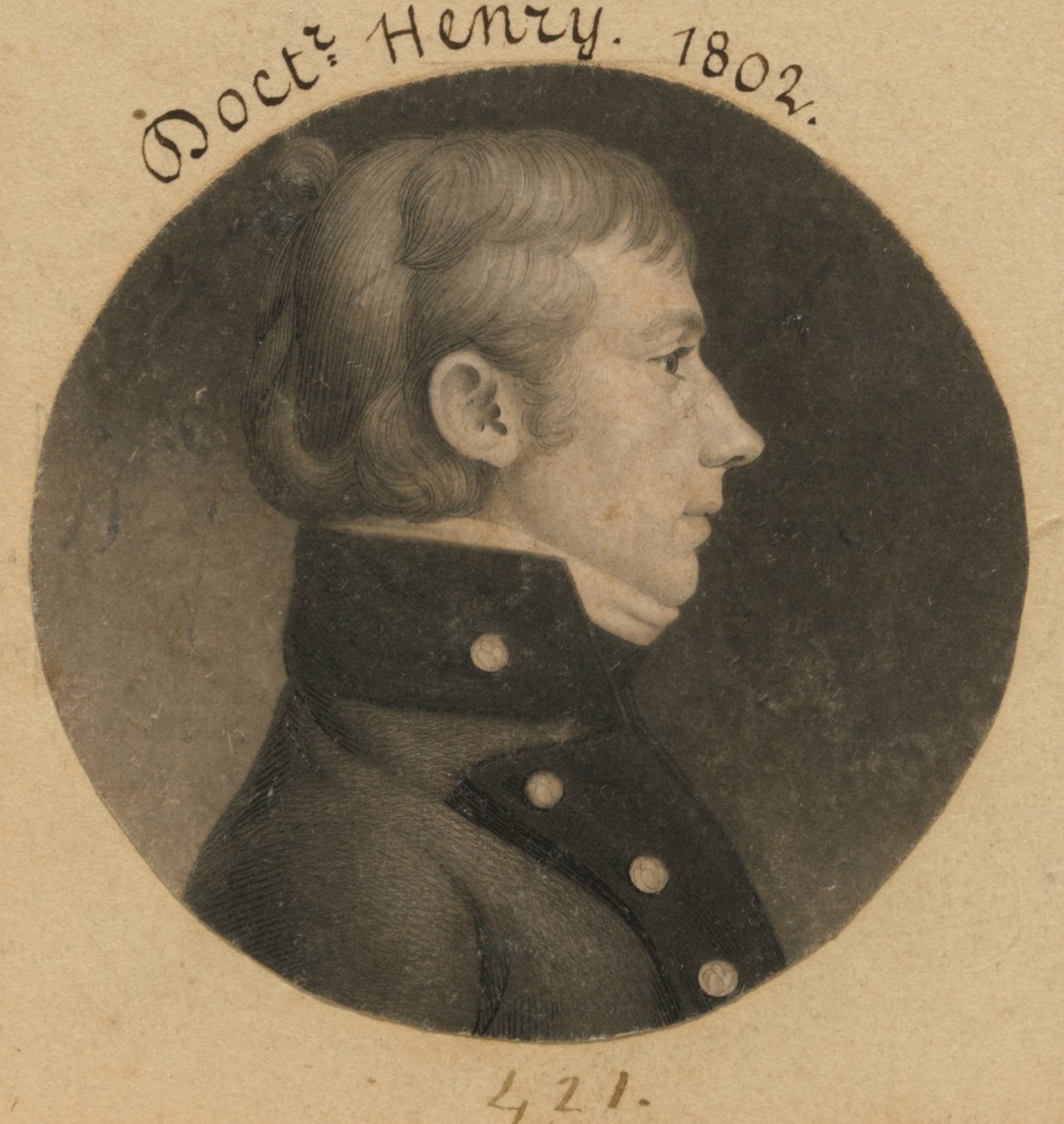 Isaac Henry door Charles Balthazar Julien Févret de Saint-Mémin