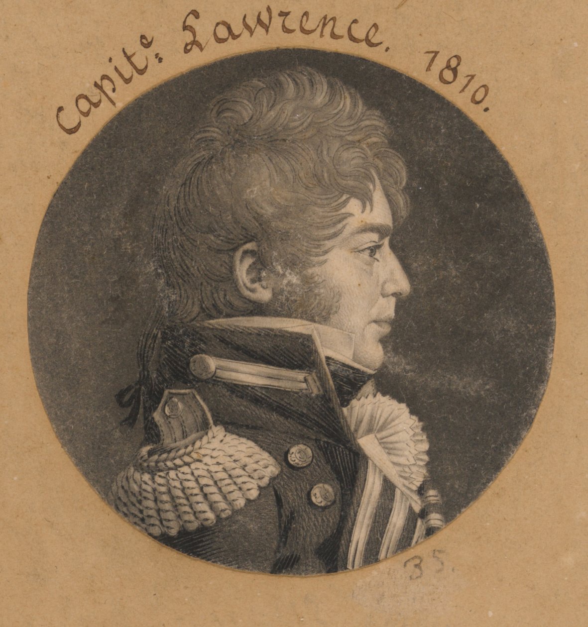 James Lawrence door Charles Balthazar Julien Févret de Saint-Mémin