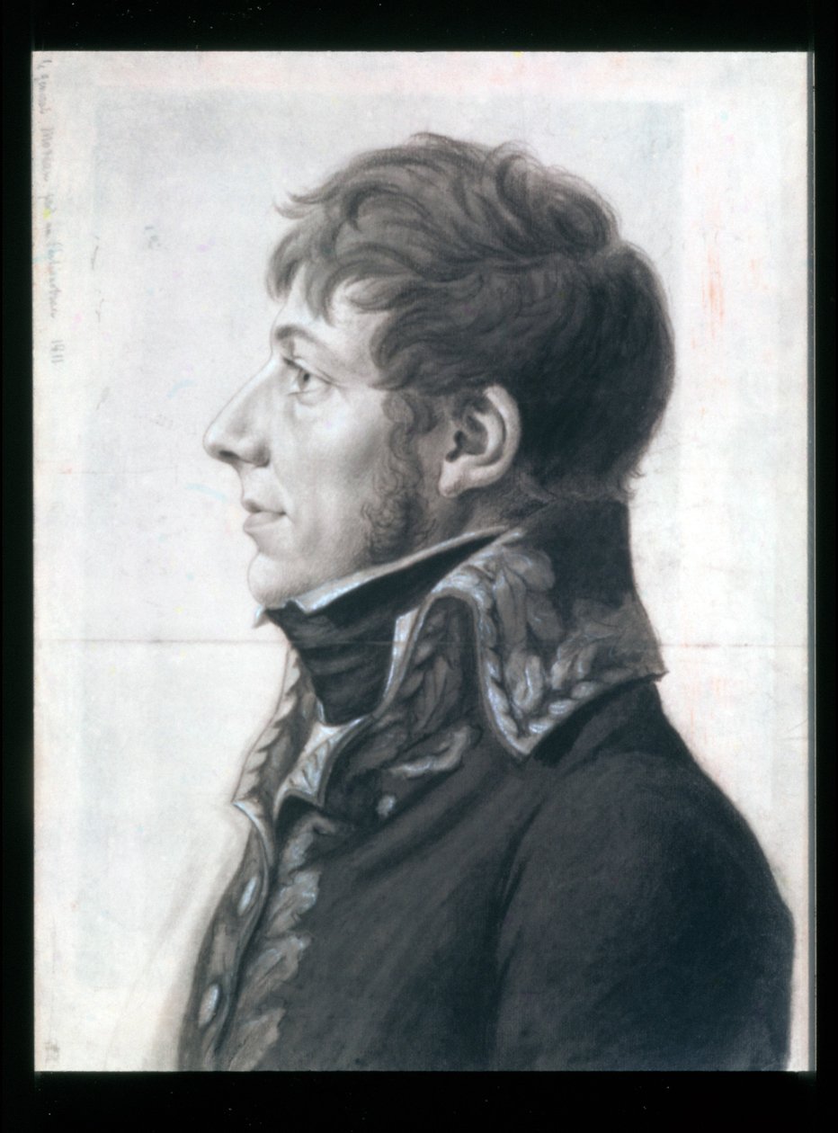 Jean-Victor Moreau door Charles Balthazar Julien Févret de Saint-Mémin