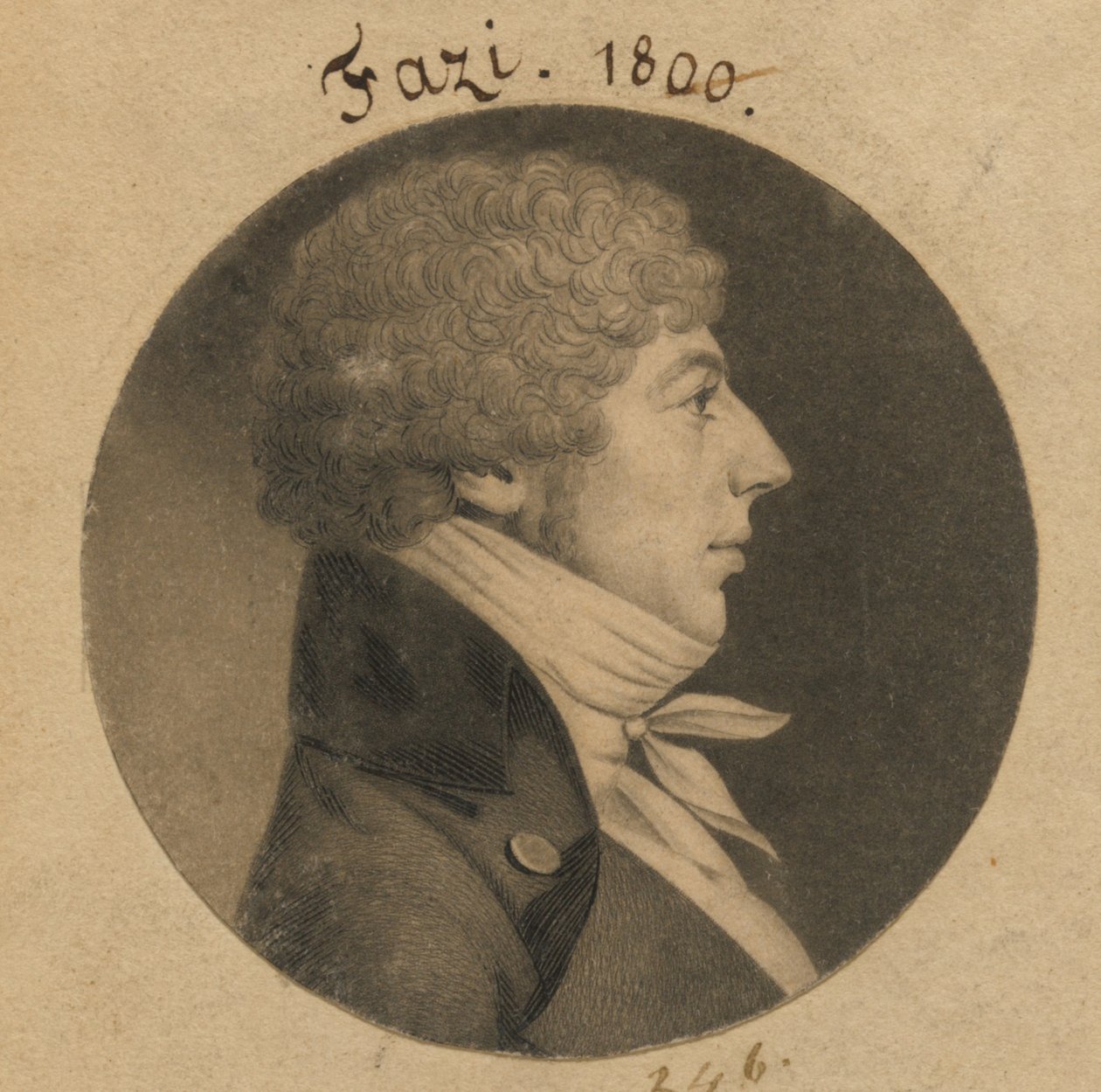 John Solomon Fazi door Charles Balthazar Julien Févret de Saint-Mémin