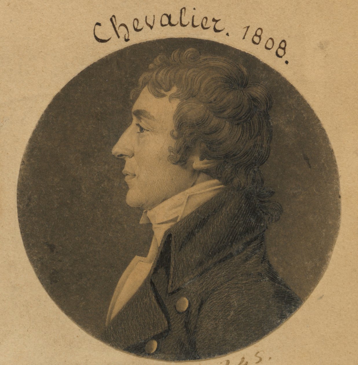 John Augustus Chevallie door Charles Balthazar Julien Févret de Saint-Mémin
