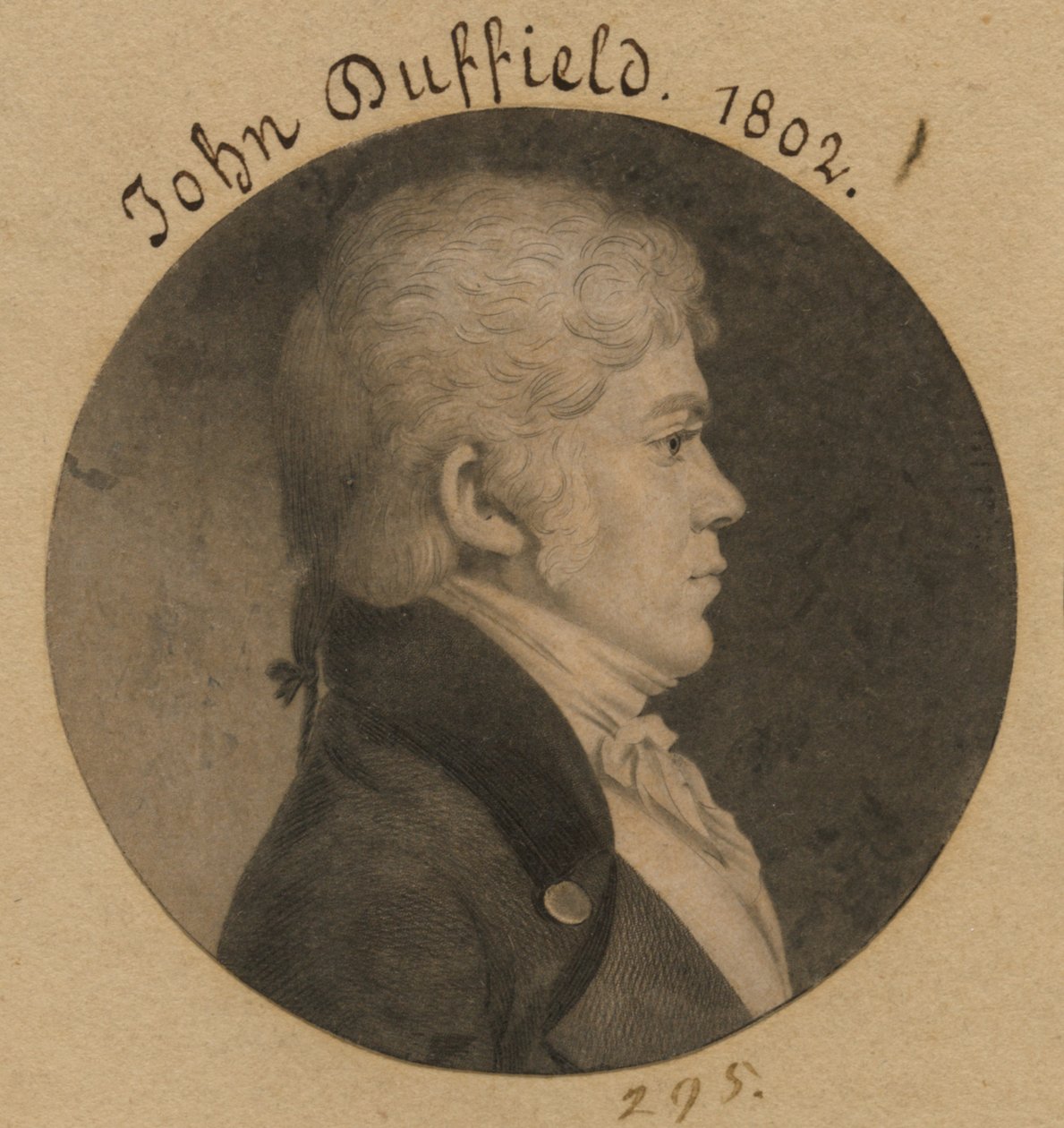 John Duffield door Charles Balthazar Julien Févret de Saint-Mémin