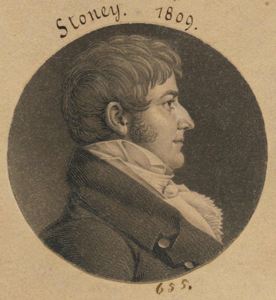 John Stoney door Charles Balthazar Julien Févret de Saint-Mémin