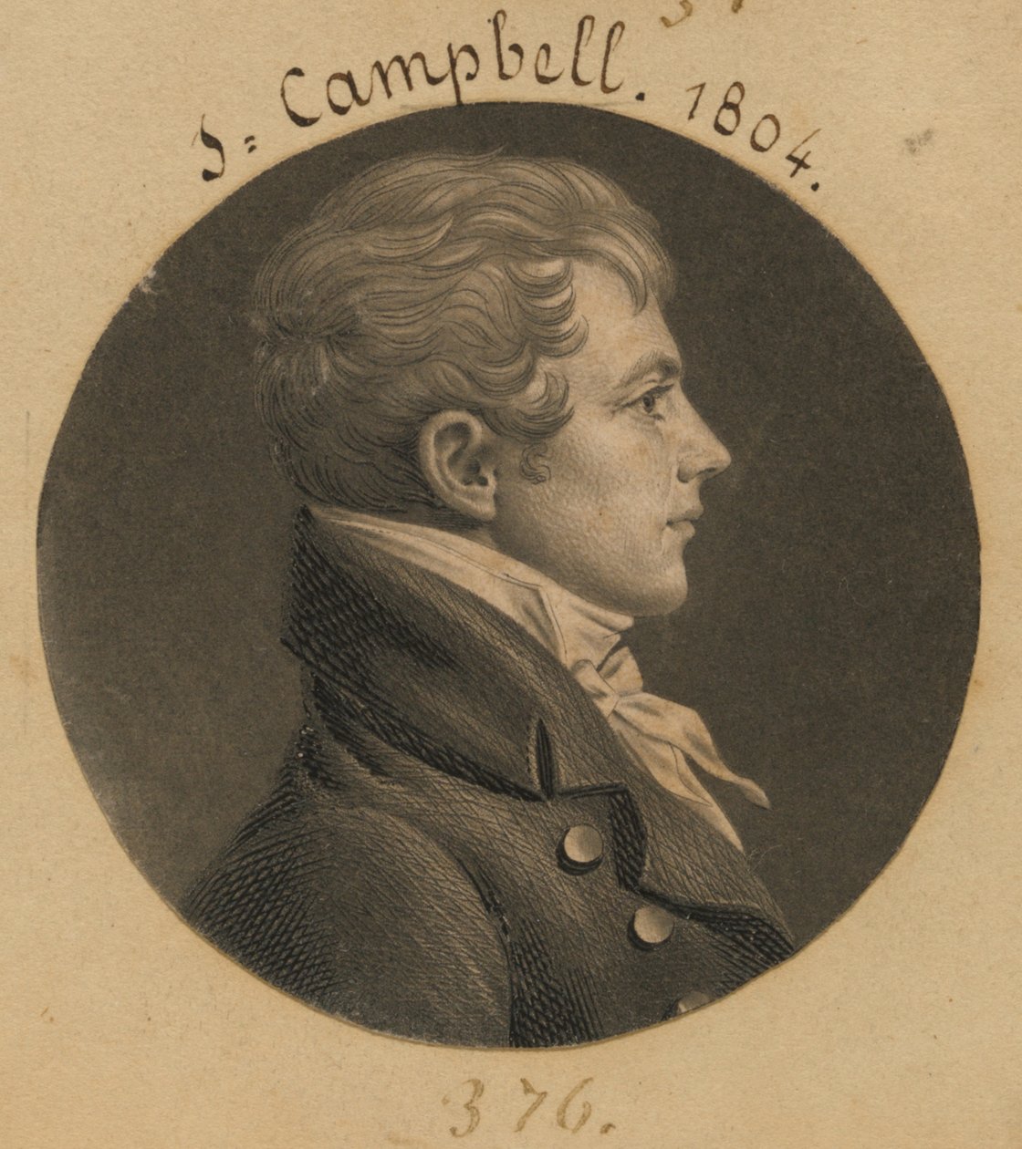 Levin Hicks Campbell door Charles Balthazar Julien Févret de Saint-Mémin