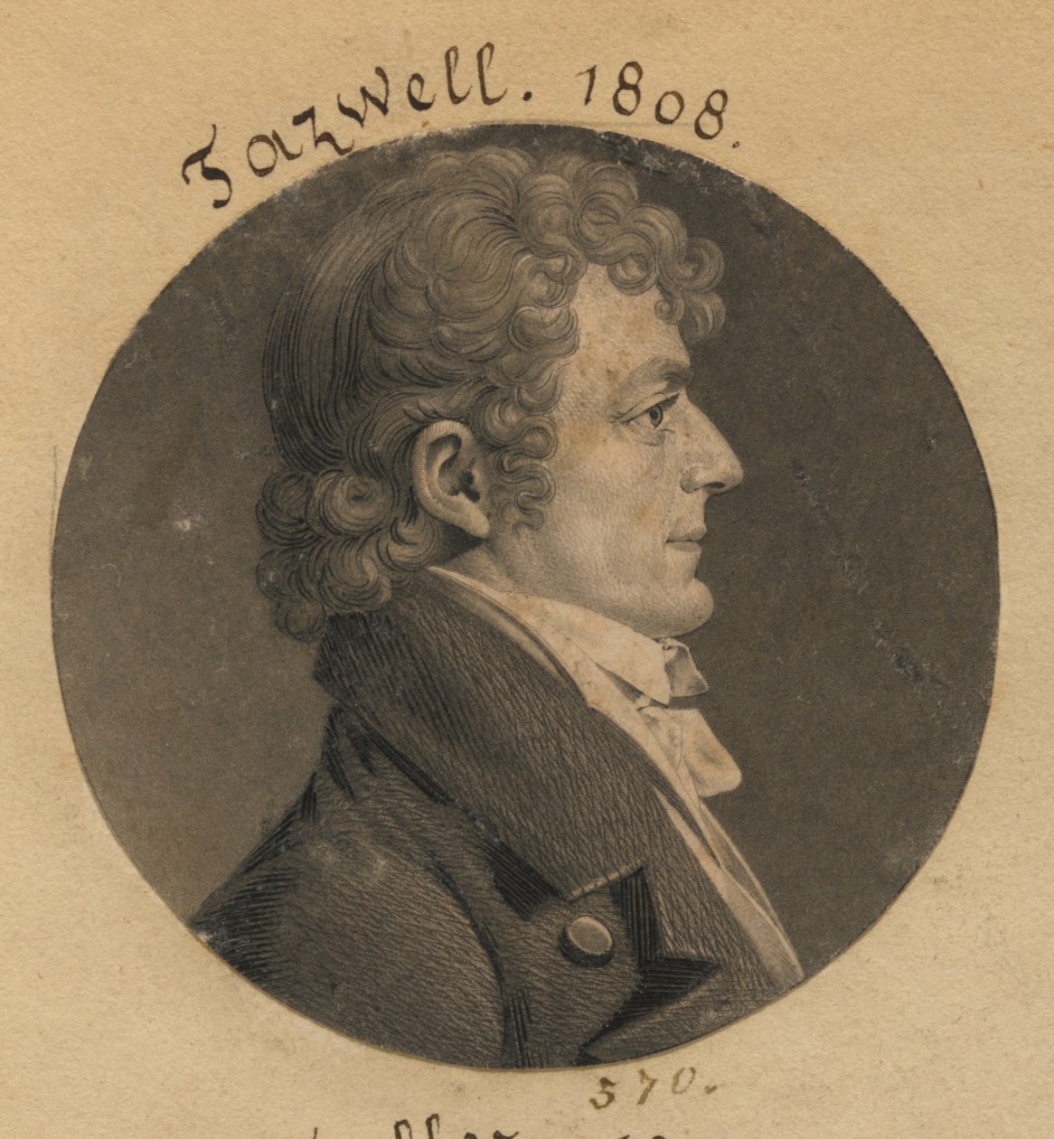 Littleton Waller Tazewell door Charles Balthazar Julien Févret de Saint-Mémin