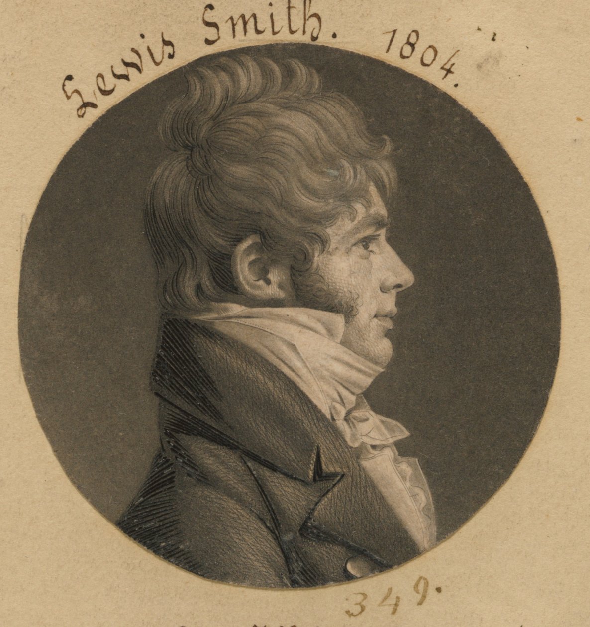 Louis Buchanan Smith door Charles Balthazar Julien Févret de Saint-Mémin