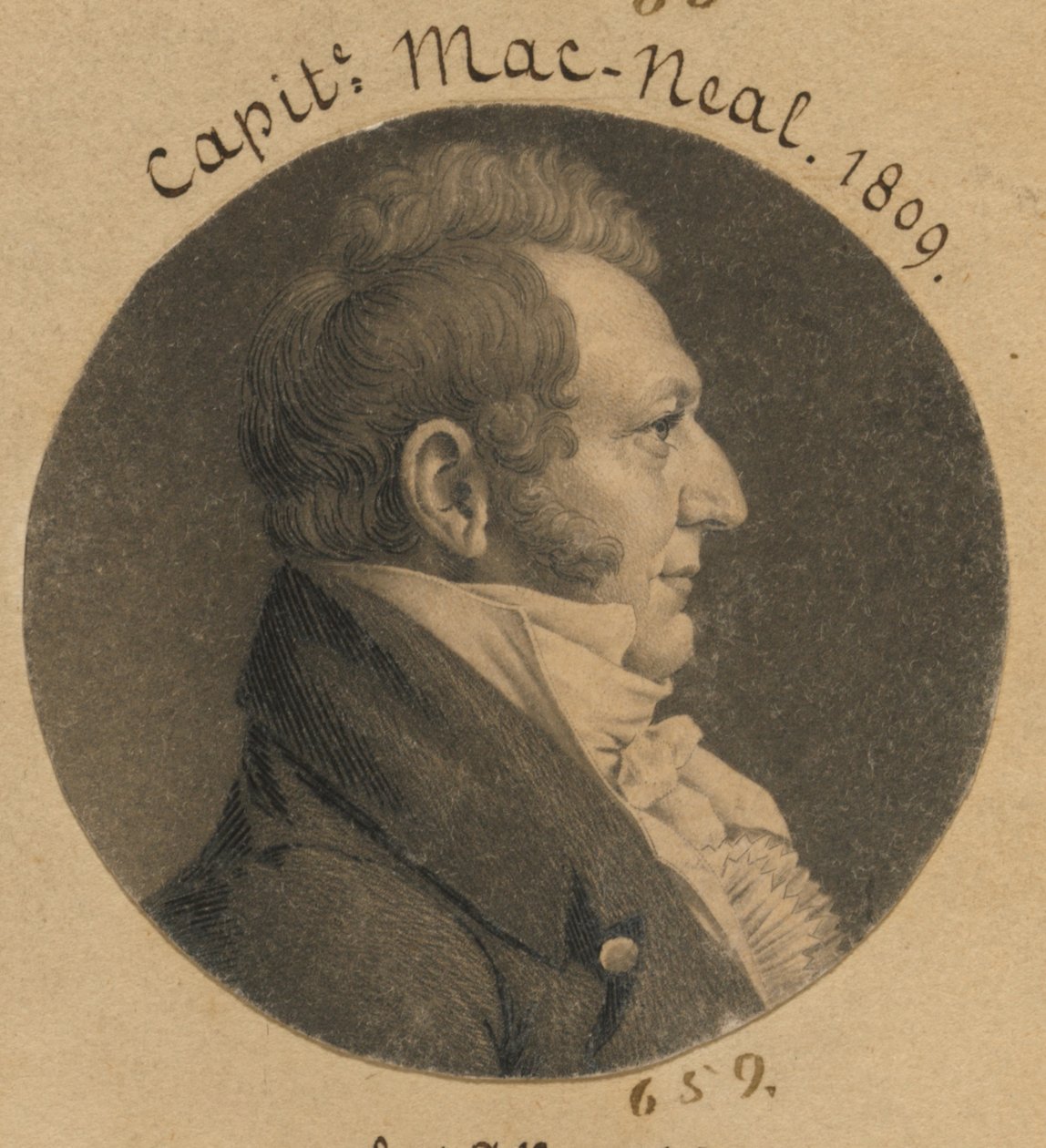 Neil McNeill door Charles Balthazar Julien Févret de Saint-Mémin