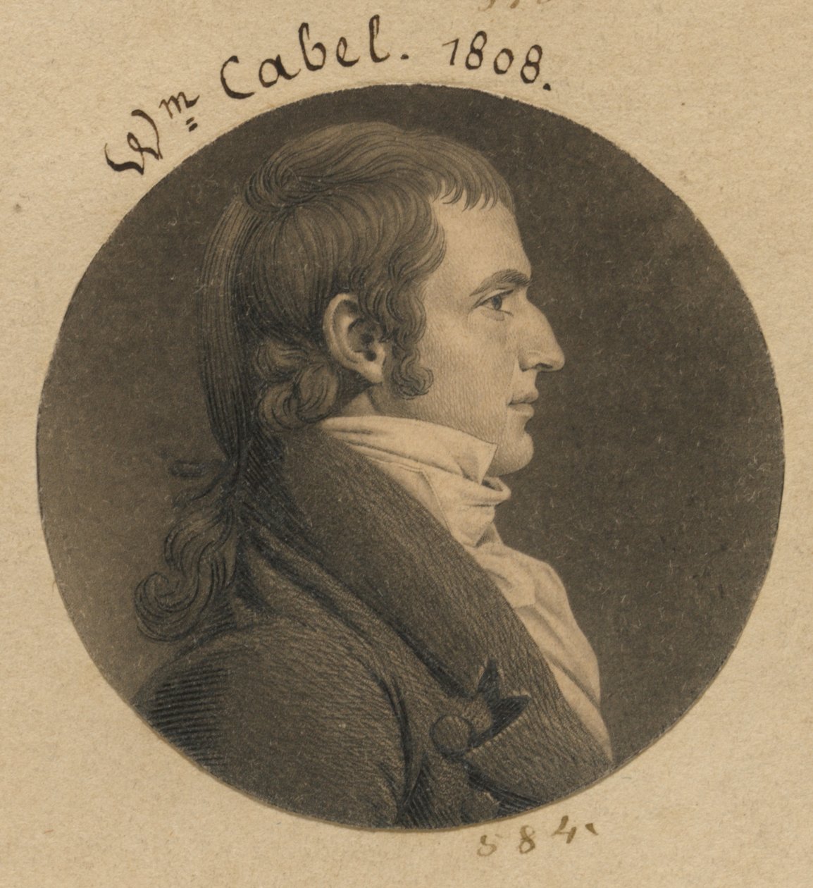 Nicholas Cabell, Jr. door Charles Balthazar Julien Févret de Saint-Mémin