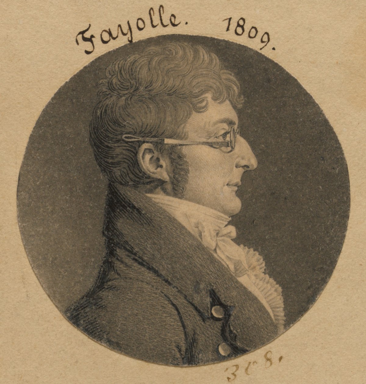 Peter Fayolle door Charles Balthazar Julien Févret de Saint-Mémin